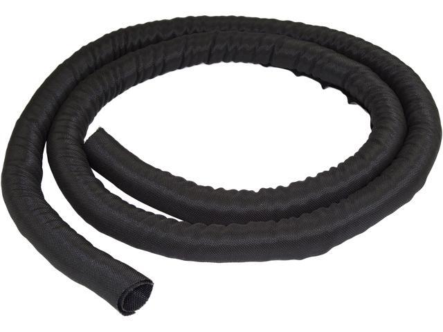 StarTech. com WKSTNCM2 15' / 4.6 m Cable Management Sleeve - Trimmable Fabric - Cord Concealer - Wire Hider - Cord Organizer (WKSTNCM2)