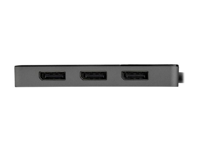 StarTech. com MST14DP123DP 3 Port DisplayPort MST Hub - 3 x 4K - DP 1.4 Multi Monitor Splitter for Windows - HDR - EDID (MST14DP123DP)
