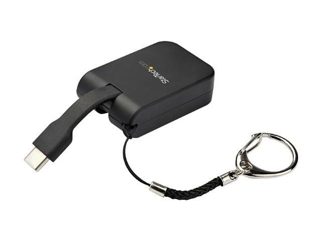 StarTech. com USB-C to VGA Adapter - 1080p - Built-In Cable - Portable Video Converter for Mac & Windows (CDP2VGAFC)