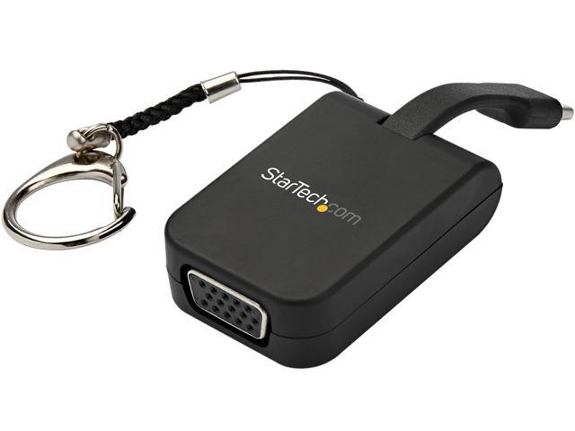 StarTech. com USB-C to VGA Adapter - 1080p - Built-In Cable - Portable Video Converter for Mac & Windows (CDP2VGAFC)