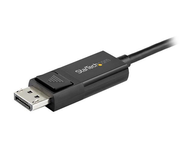 StarTech. com CDP2DP141MBD 3.3 ft. (1m) USB C to DisplayPort 1.4 Cable - Bidirectional - 8K 30 - HBR3 - Thunderbolt 3 - USB Type C Adapter...