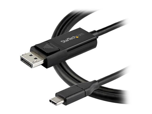 StarTech. com CDP2DP141MBD 3.3 ft. (1m) USB C to DisplayPort 1.4 Cable - Bidirectional - 8K 30 - HBR3 - Thunderbolt 3 - USB Type C Adapter...
