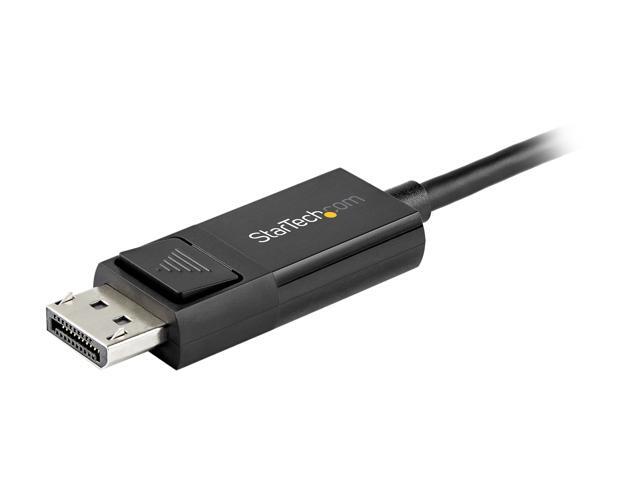 StarTech. com CDP2DP142MBD 6.6 ft. (2m) USB C to DisplayPort 1.4 Cable - Bidirectional - 8K 30 - HBR3 - Thunderbolt 3 - USB Type C Adapter...