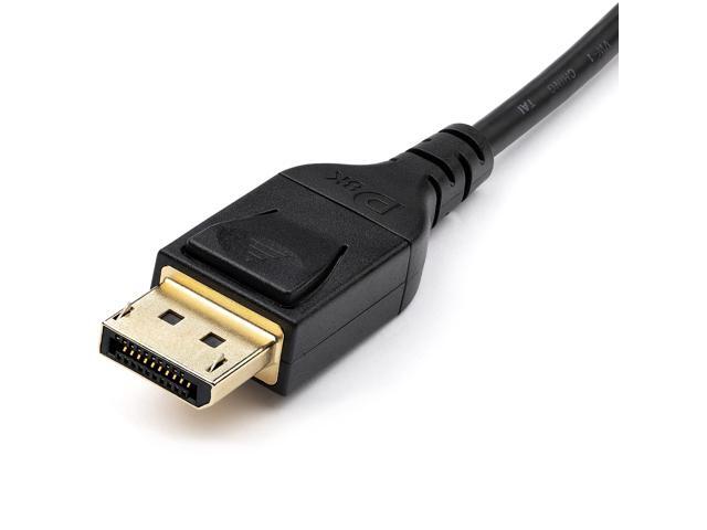 StarTech. com 6ft (2m) VESA Certified Mini DisplayPort to DisplayPort 1.4 Cable - 8K 60Hz HBR3 HDR - Super UHD mDP to DP 1.4 Cord - Slim (34 AWG)...