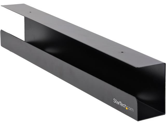 Under Desk Cable Management Tray, Cable Tray Organizer for Office/Standing Desk, Desk or Table Mount Cords/Wire/Power Strip Holder, Computer Cable...