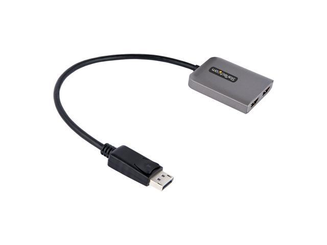 StarTech. com Displayport to Dual HDMI MST HUB - Dual HDMI 4K 60Hz - DisplayPort Multi Monitor Adapter with 1ft / 30cm cable MST14DP122HD