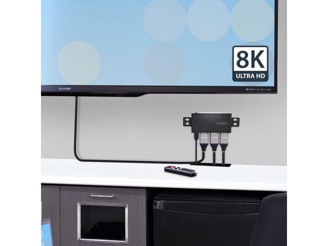 StarTech. com 2-Port 8K HDMI Switch, HDMI 2.1 Switcher 4K 120Hz HDR10+ 2PORT-HDMI-SWITCH-8K