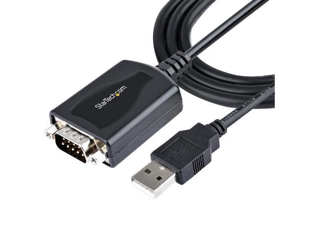 StarTech. com 3ft (1m) USB to Serial Cable with COM Port Retention - DB9 Male RS232 to USB Converter 1P3FPC-USB-SERIAL