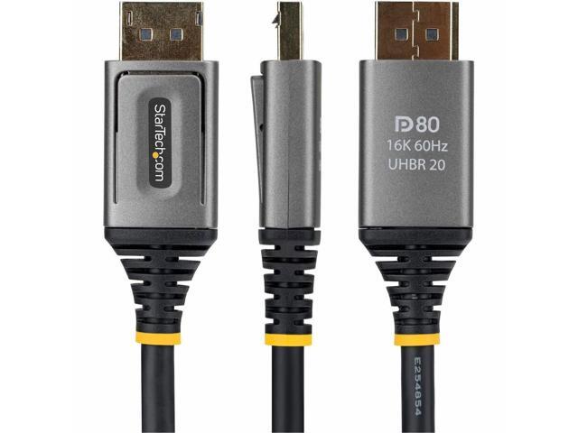 StarTech 6ft DisplayPort 2.1 Cable, VESA Certified DP80 DisplayPort Cable, 10K/8K 60Hz, 8K 240Hz w/DSC 1.2a