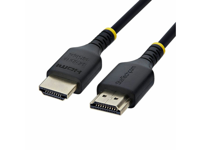 StarTech 6ft (1.8m) Slim Certified Ultra High Speed HDMI Cable - 8K 60Hz/4K 120Hz - Ultra Slim and Flexible HDMI 2.1 Cable - 8K HDMI Cord -...