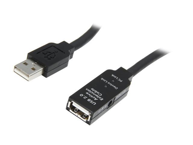 StarTech USB2AAEXT15M 49.21 ft 15m USB 2.0 Active Extension Cable - M/F
