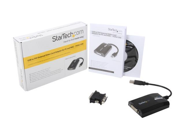 StarTech. com USB2DVIPRO2 USB to DVI Adapter - External USB Video Graphics Card for PC and MAC- 1920x1200