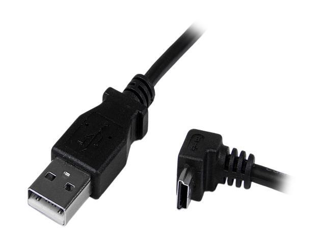 StarTech USBAMB2MD 2m Mini USB A to Down Angle Mini B Cable - Black