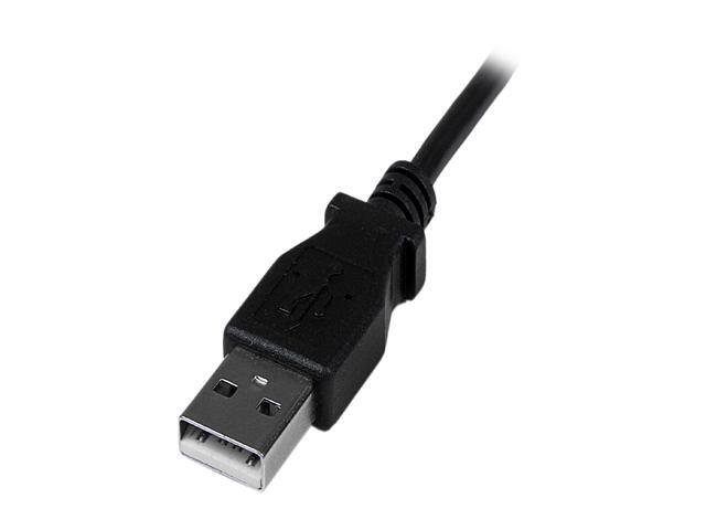 StarTech USBAMB2MD 2m Mini USB A to Down Angle Mini B Cable - Black