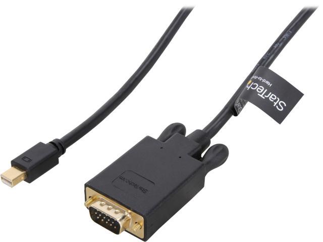 StarTech.com Model MDP2VGAMM6B Black Mini DisplayPort to VGA Adapter Converter Cable