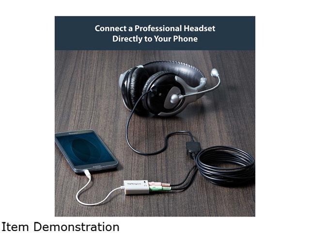 StarTech Headset Output Splitter for Dedicated Mic & Headphone Plugs (White) - image 5