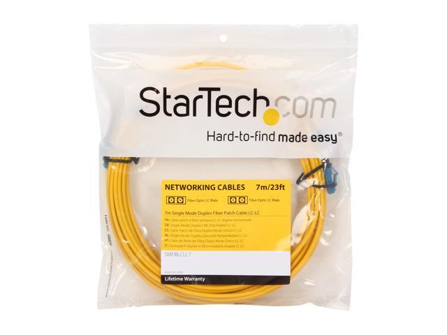 StarTech. com SMFIBLCLC7 22.97 ft. (7m) Single Mode Duplex Fiber Patch Cable LC-LC M-M
