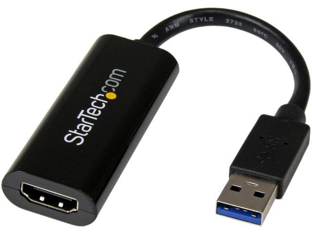 StarTech. com USB32HDES Slim USB 3.0 to HDMI External Video Card Multi Monitor Adapter - USB Graphics Card - Portable USB Video Card - 1920x1200 photo