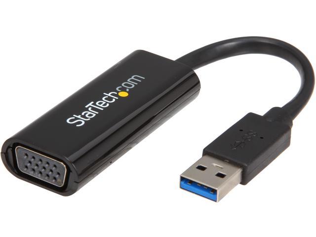 StarTech.com USB32VGAES Slim USB 3.0 to VGA External Video Card Multi Monitor Adapter - USB Graphics Card - Portable USB Video Card - 1920x1200/1080p