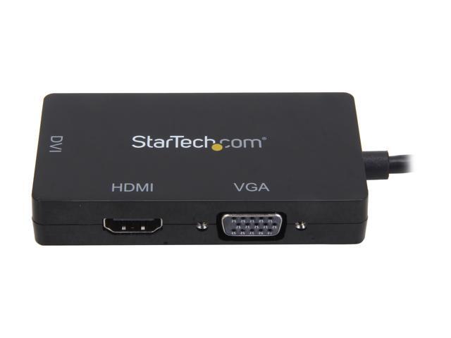 StarTech. com MDP2VGDVHD Mini DisplayPort Adapter - 3-in-1 - 1080p - Monitor Adapter - Mini DP to HDMI / VGA / DVI Adapter Hub