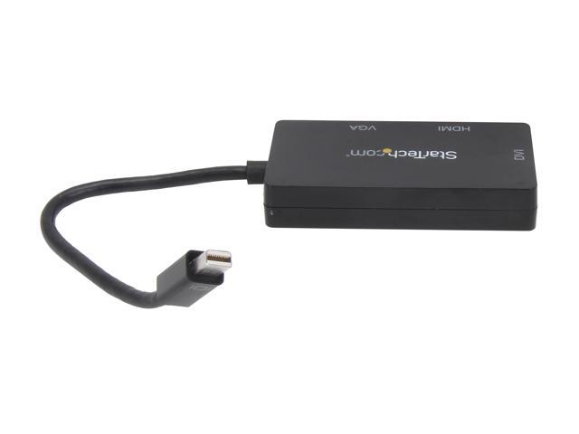 StarTech. com MDP2VGDVHD Mini DisplayPort Adapter - 3-in-1 - 1080p - Monitor Adapter - Mini DP to HDMI / VGA / DVI Adapter Hub