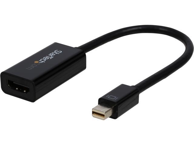 StarTech.com MDP2HD4KS Mini DisplayPort to HDMI Audio / Video Converter - mDP 1.2 to HDMI Active Adapter for Ultrabook / Laptop - 4K @ 30Hz - Black