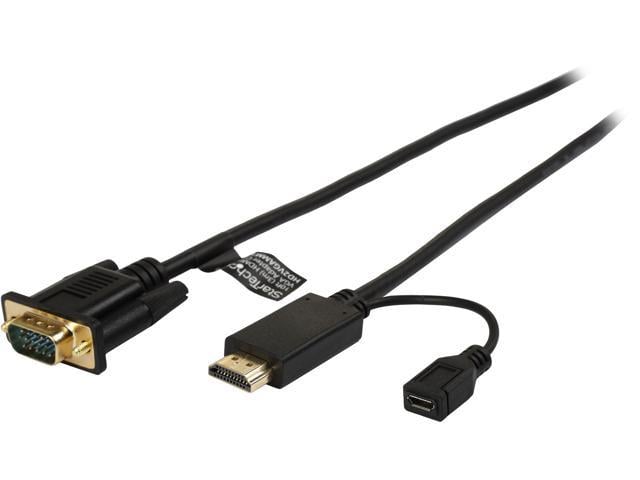 StarTech.com HD2VGAMM10 HDMI to VGA Cable - 10 ft / 3m - 1080p - 1920 x 1200 - Active HDMI Cable - Monitor Cable - Computer Cable