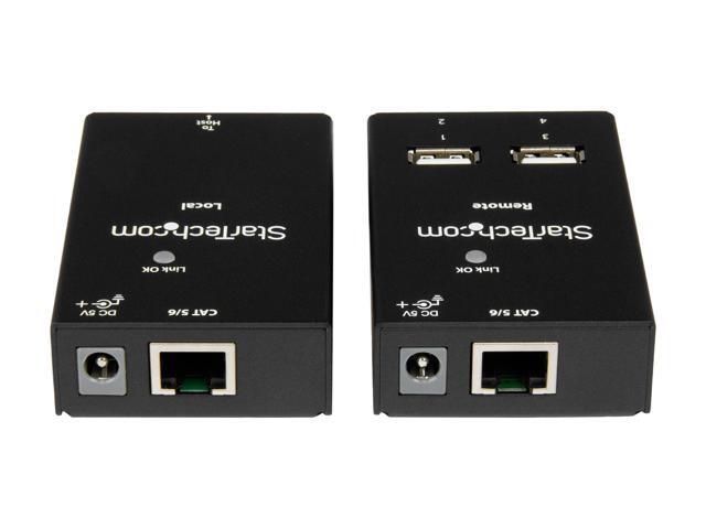 StarTech. com USB2004EXTV 4-port USB 2.0-over-Cat5-or-Cat6 extender - up to 130ft (40m)