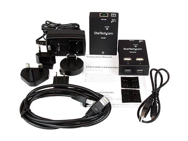 StarTech. com USB2004EXTV 4-port USB 2.0-over-Cat5-or-Cat6 extender - up to 130ft (40m)