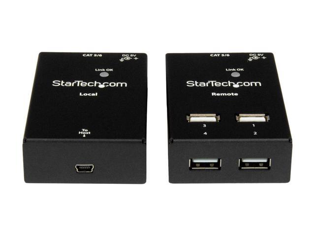 StarTech. com USB2004EXTV 4-port USB 2.0-over-Cat5-or-Cat6 extender - up to 130ft (40m)