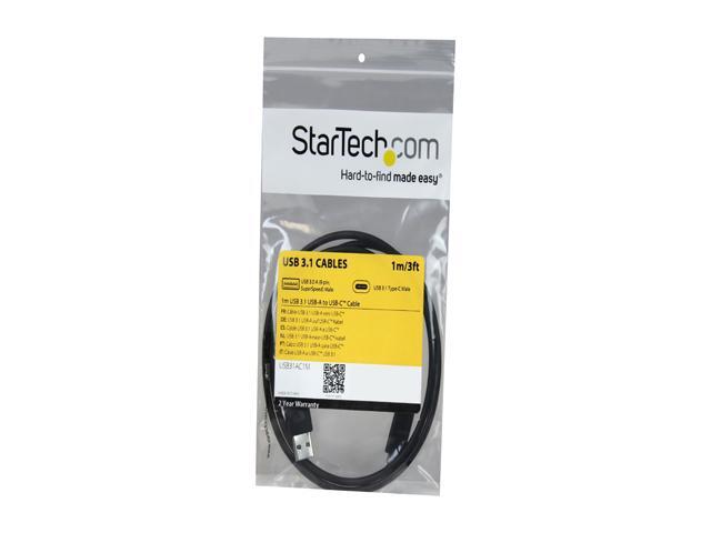 StarTech. com USB to USB C Cable - 3 ft. / 1m - 10 Gbps - USB-C to USB-A - USB 3.1 Cable - USB Type C (USB31AC1M)