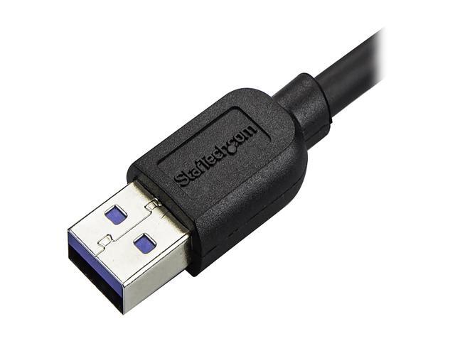 StarTech. com 2m 6 ft Slim Micro USB 3.0 Cable - USB 3.0 A to Right-Angle Micro USB - USB 3.1 Gen 1 (5 Gbps)