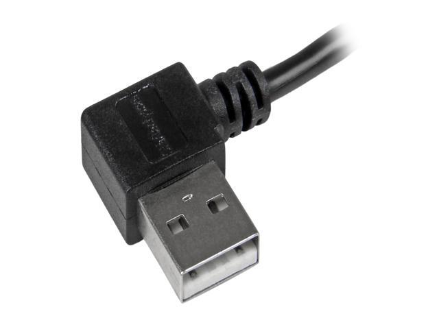 StarTech. com 2m 6 ft Micro-USB Cable with Right-Angled Connectors - M/M - USB A to Micro B Cable