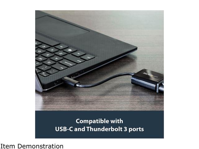 StarTech. com CDP2VGA USB-C to VGA Adapter - Thunderbolt 3 Compatible - USB C Adapter - USB Type C to VGA Dongle Converter