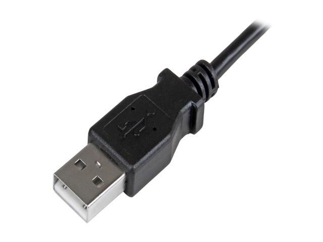 StarTech. com 1m 3 ft Right Angle Micro-USB Charge-and-Sync Cable M/M - USB 2.0 A to Micro-USB - 28/24 AWG