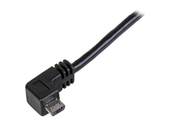StarTech. com 1m 3 ft Right Angle Micro-USB Charge-and-Sync Cable M/M - USB 2.0 A to Micro-USB - 28/24 AWG