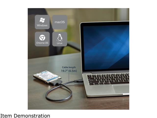 StarTech. com USB312SAT3CB USB 3.1 (10Gbps) Adapter Cable for 2.5' SATA SSD/HDD Drives - Supports SATA III (6 Gbps) - USB Powered