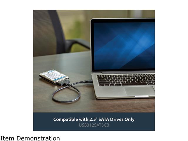 StarTech. com USB312SAT3CB USB 3.1 (10Gbps) Adapter Cable for 2.5' SATA SSD/HDD Drives - Supports SATA III (6 Gbps) - USB Powered