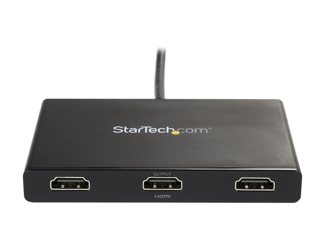 StarTech. com MSTMDP123HD Mini DisplayPort to HDMI Multi Monitor Splitter - 3-Port MST Hub - mDP 1.2 to 3x HDMI MST Hub