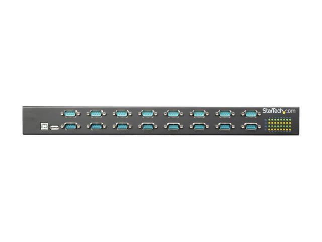 StarTech. com ICUSB23216FD USB to Serial Hub - 16 Port - COM Port Retention - Rack Mount and Daisy Chainable - FTDI USB to RS232 Hub