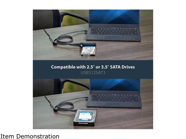 StarTech USB312SAT3 USB to SATA Adapter Cable - 2.5in and 3.5in Drives - USB 3.1 - 10Gbps - External Hard Drive Cable - Hard Drive Adapter Cable