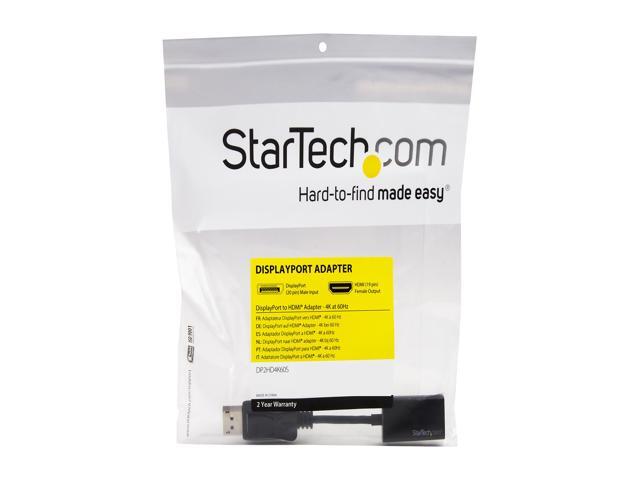 StarTech. com DP2HD4K60S DisplayPort to HDMI Adapter - 4K DP to HDMI Converter - UHD 4K 60Hz