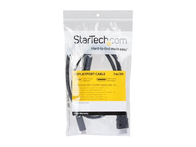StarTech. com CDP2HDMM1MB USB C to HDMI Cable - 3 ft / 1m - USB-C to HDMI 4K 30Hz - USB Type C to HDMI - Computer Monitor Cable