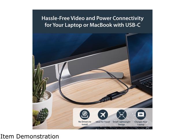 StarTech. com CDP2HDUCP USB-C to HDMI Adapter - 4K 60Hz - Thunderbolt 3 Compatible - with Power Delivery (USB PD) - USB C Adapter Converter