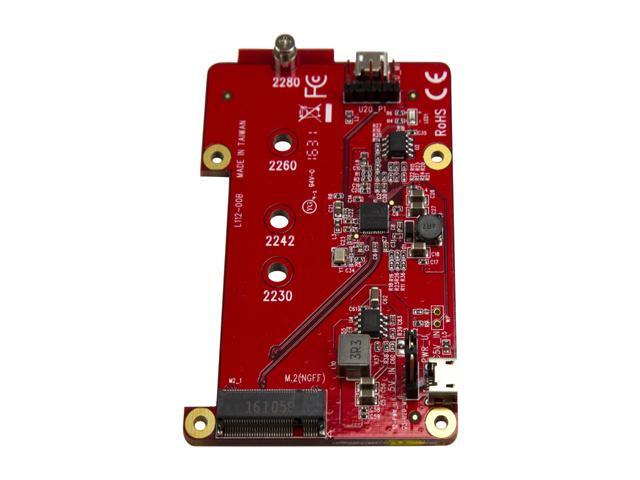 StarTech PIB2M21 Raspberry Pi Board - USB 2.0 480Mbps - USB to M.2 SATA Converter - USB to SATA Raspberry Pi SSD