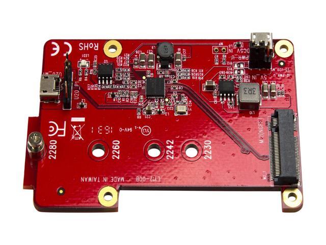 StarTech PIB2M21 Raspberry Pi Board - USB 2.0 480Mbps - USB to M.2 SATA Converter - USB to SATA Raspberry Pi SSD