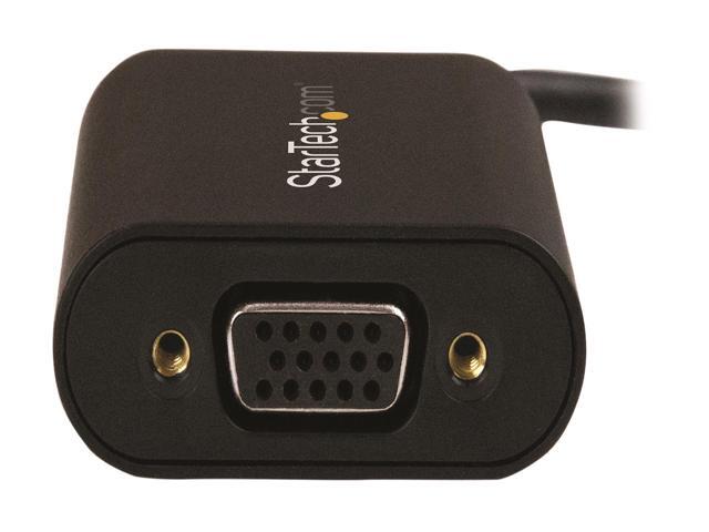 StarTech CDP2VGASA USB-C to HDMI Adapter - With Stay Awake - Presentation Mode - USB C Adapter - USB-C to VGA Projector Adapter