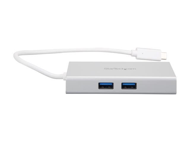 StarTech. com DKT30CHPDW USB C Multiport Adapter - Aluminum - Power Delivery (USB PD) - USB C to Gigabit Ethernet / 4K HDMI / USB 3.0 Hub