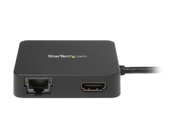 StarTech. com DKT30CHD USB C Multiport Adapter - USB-C to 4K HDMI / USB 3.0 / Gigabit Ethernet - Powered USB Hub - USB-C to USB Adapter