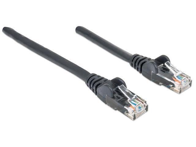 Intellinet Network Cable, Cat6, UTP, RJ45 Male / RJ45 Male, 3.0 m (10 ft.), Black